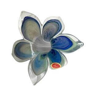 Vintage Murano Glass Flower Sculpture: Fairycore, Whimsy, Spring